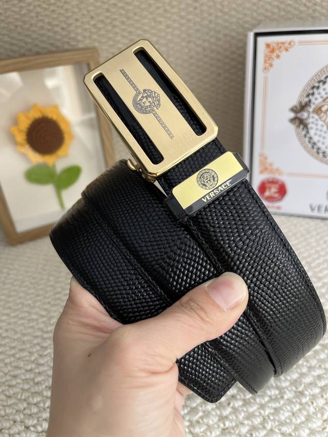 Product Name: Versace Original Automatic Belt Material: 100% Top Layer Cowhide L
