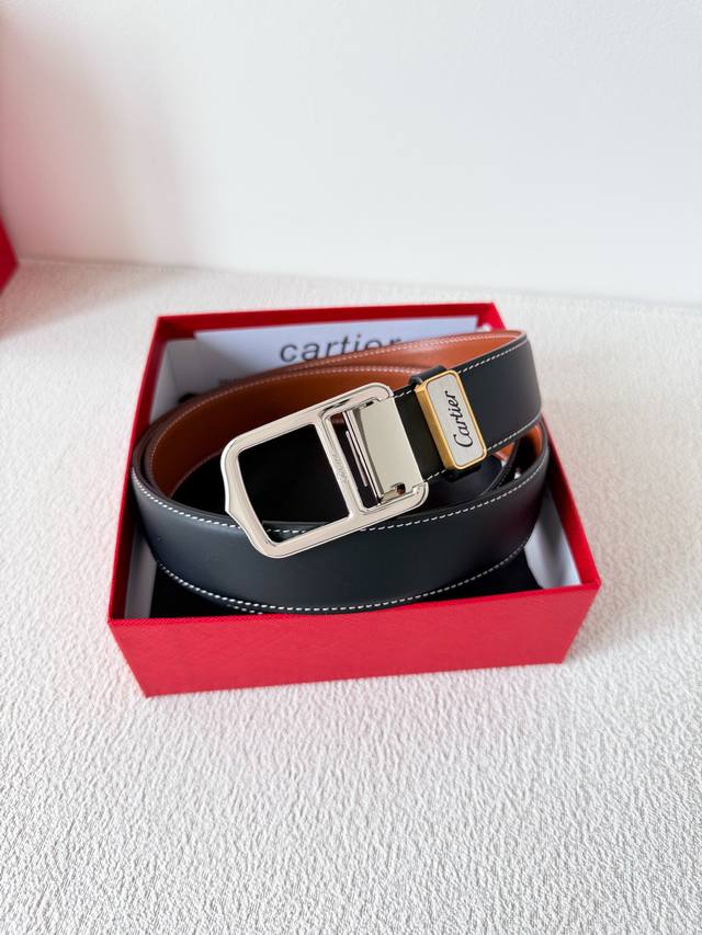 Product Name: Cartier Original Belt Leather Belt Model: Hook buckle, original cl