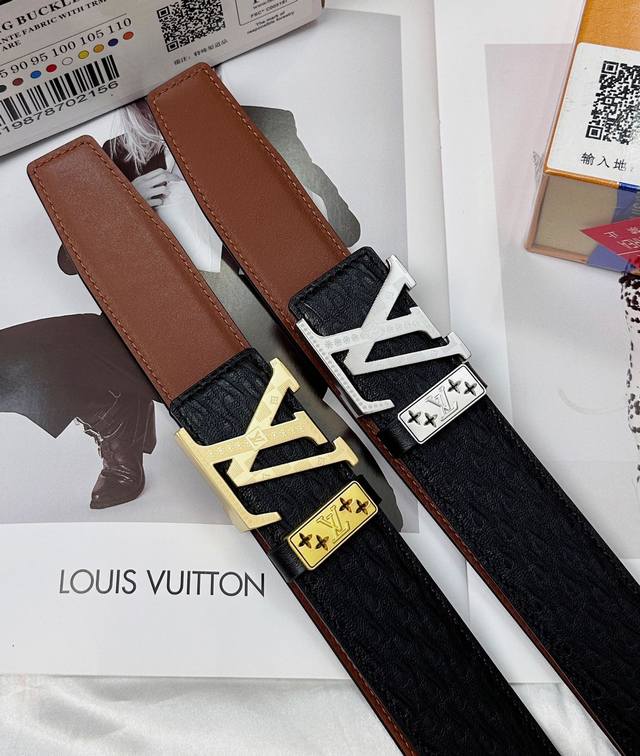 皮带：Lv..路易..威登顶级复刻. 腰带：原单品质百分百头层牛皮，保证真皮。雕花镂空工艺.真空电镀.永不掉色.24K纯钢扣头层小牛皮荔枝纹双面两用专柜同等质量