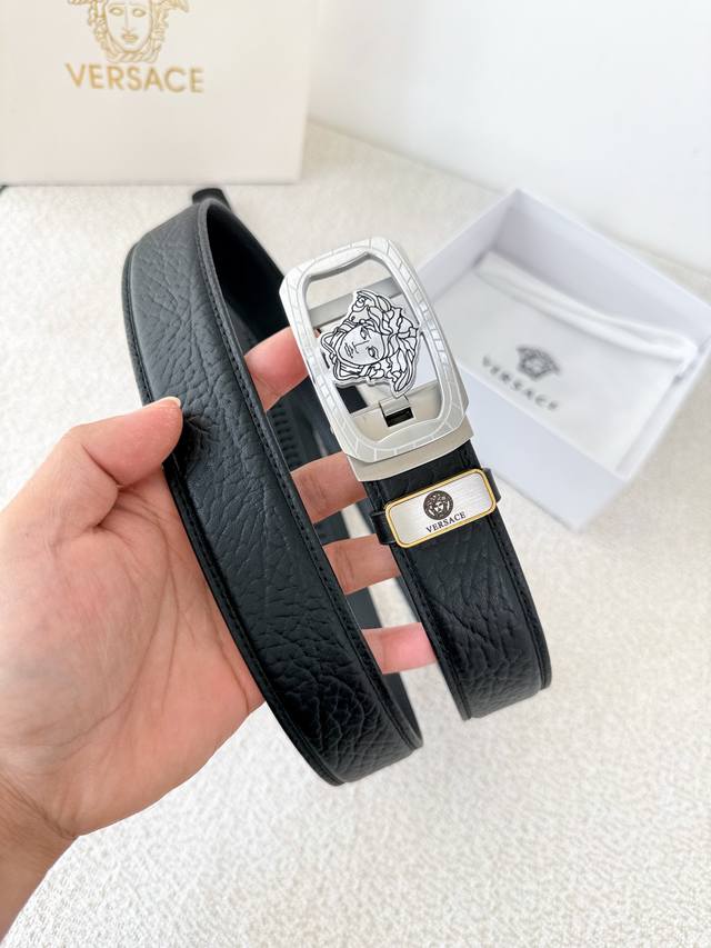Product Name: Versace Automatic Belt Model: Automatic belt, classic man-head aut