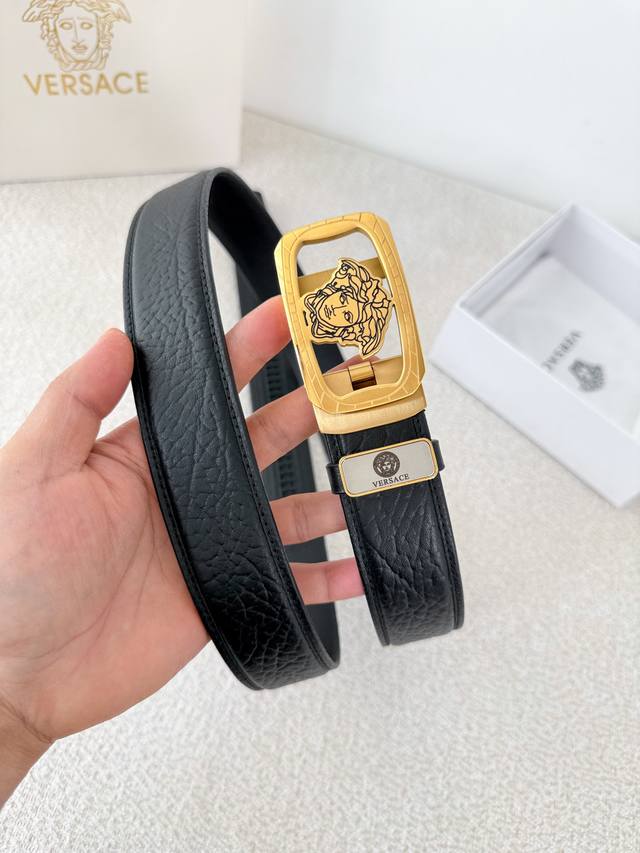 Product Name: Versace Automatic Belt Model: Automatic belt, classic man-head aut