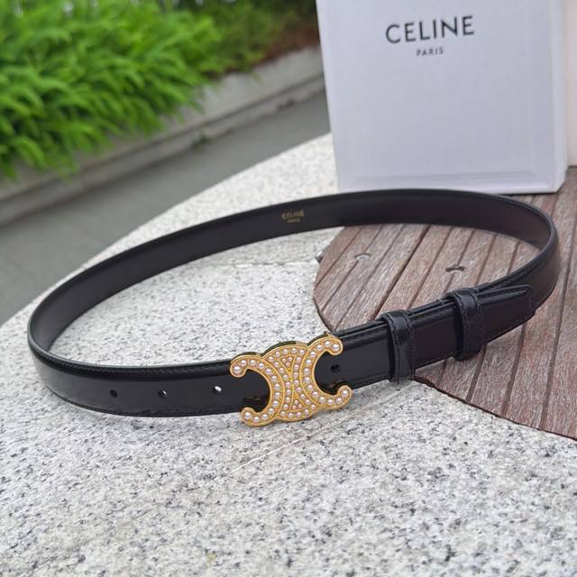 2.5cm Celine belt, top-grain cowhide, length: 75.80.85.90.95.100.105 Euros, orig