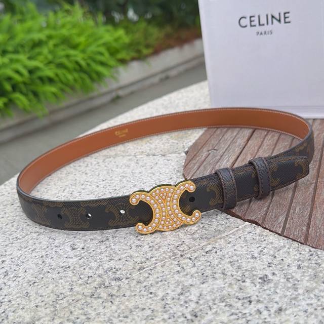 2.5cm Celine belt, top-grain cowhide, length: 75.80.85.90.95.100.105 Euros, orig
