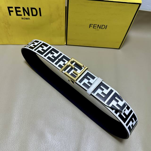 Package includes +10 Fendi 38mm wide leather belt, same style as in boutiques. O