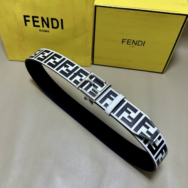 Package includes +10 Fendi 38mm wide leather belt, same style as in boutiques. O