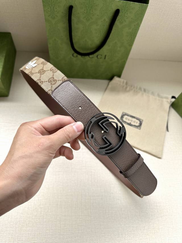 4.0cm Wide Bandwidth Gucci As part of the adidas X Gucci collaboration, this lea
