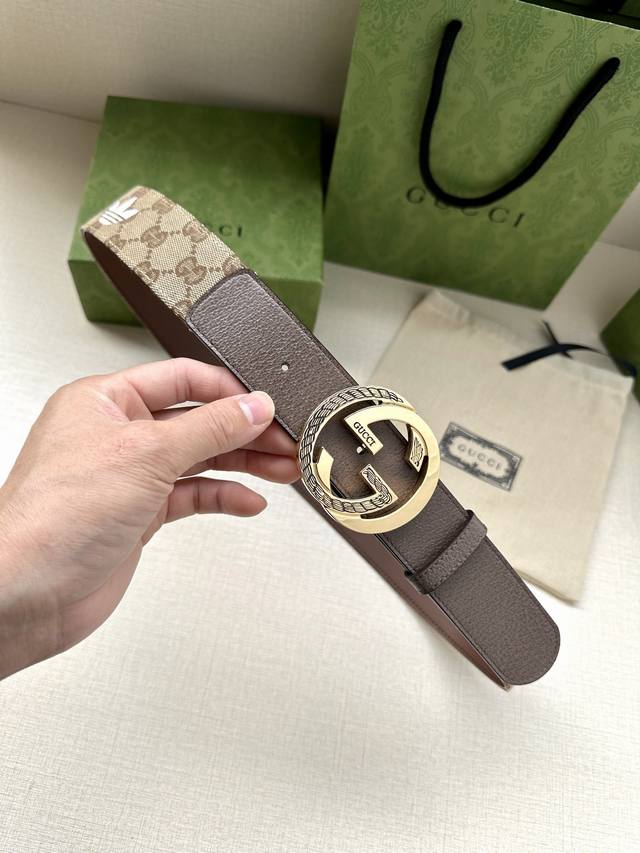 4.0cm Wide Bandwidth Gucci As part of the adidas X Gucci collaboration, this lea
