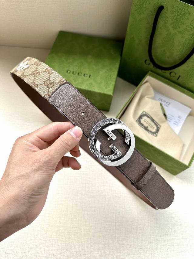 Wide 4.0cm Gucci As part of the adidas X Gucci collaboration, this leather belt