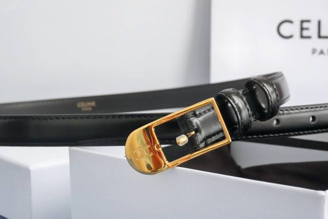 Brand: Celine Women's Belt No. 550, 1.8cm Description: Double-sided original lea