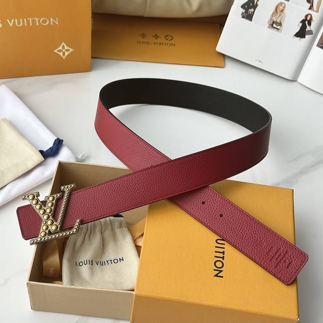 Original packaging, L-brand new season belt, 50mm width, classic double-sided ly