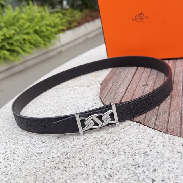 2.5cm Hermes belt, double-sided top-grain cowhide, length: 75.80.85.90.95.105. E 2.5cm Hermes belt, double-sided top-grain cowhide, length: 75.80.85.90.95.105. E