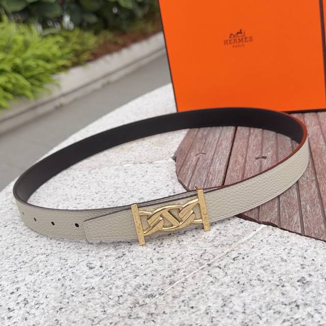 2.5cm Hermes belt, double-sided top-grain cowhide, length: 75.80.85.90.95.105. E 2.5cm Hermes belt, double-sided top-grain cowhide, length: 75.80.85.90.95.105. E