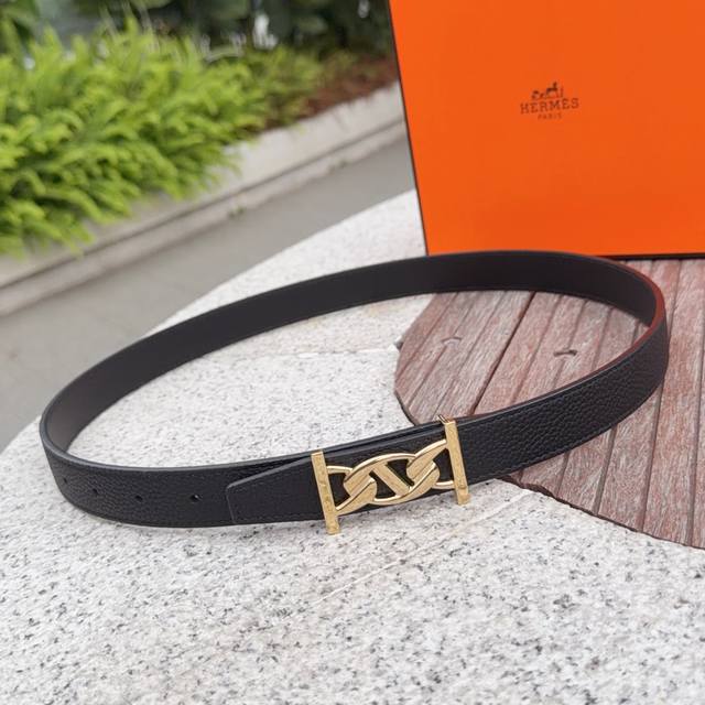 2.5cm Hermes belt, double-sided top-grain cowhide, length: 75.80.85.90.95.105. E 2.5cm Hermes belt, double-sided top-grain cowhide, length: 75.80.85.90.95.105. E
