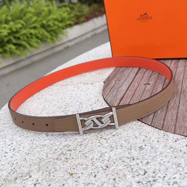 2.5cm Hermes belt, double-sided top-grain cowhide, length: 75.80.85.90.95.105. E 2.5cm Hermes belt, double-sided top-grain cowhide, length: 75.80.85.90.95.105. E