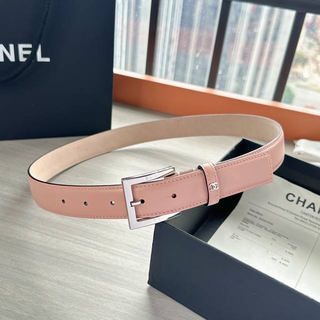 3.0Cm香奈儿腰带，鳄鱼纹双面头层牛皮，长度：75.80.85.90.95.100.欧