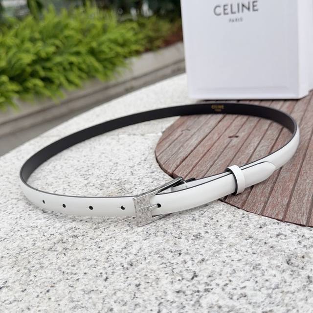 1.5cm Celine belt, top-grain cowhide, length: 75.80.85.90.95. .105. Euros, brass