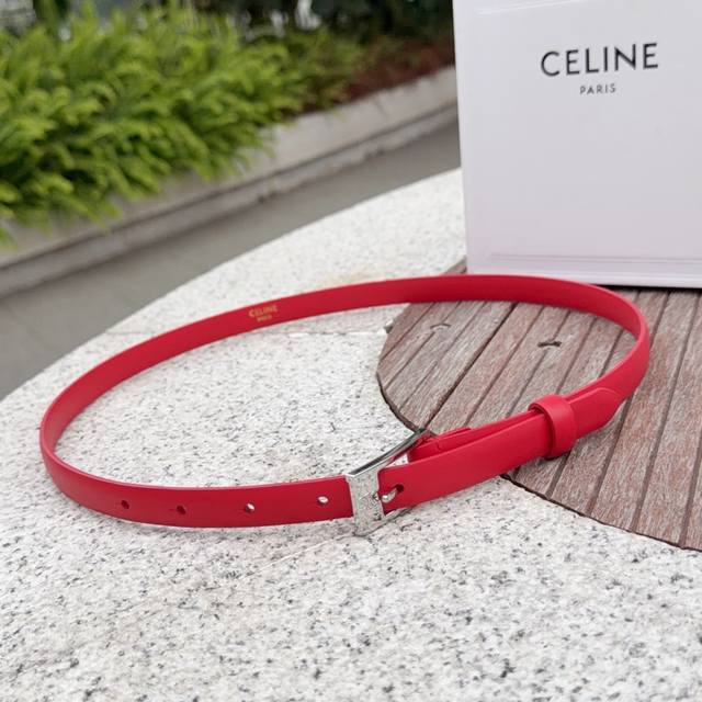 1.5cm Celine belt, top-grain cowhide, length: 75.80.85.90.95. .105. Euros, brass