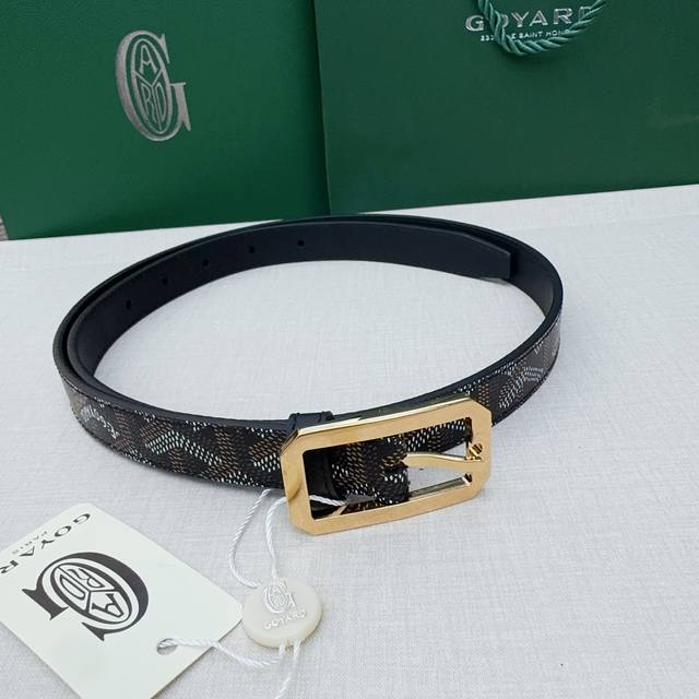 Goyard戈雅，宽度 Cm，长度:75.80.85.90.95.100.欧，带身采用进口头层牛皮、Goyard专柜材料精心制作而成，精品纯铜扣，高端大气，低调