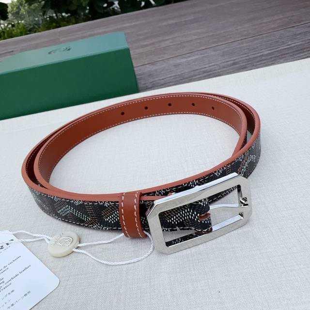 Goyard戈雅，宽度 Cm，长度:75.80.85.90.95.100.欧，带身采用进口头层牛皮、Goyard专柜材料精心制作而成，精品纯铜扣，高端大气，低调