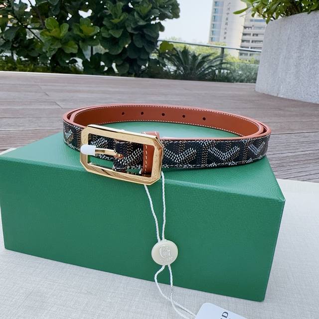 Goyard戈雅，宽度 Cm，长度:75.80.85.90.95.100.欧，带身采用进口头层牛皮、Goyard专柜材料精心制作而成，精品纯铜扣，高端大气，低调