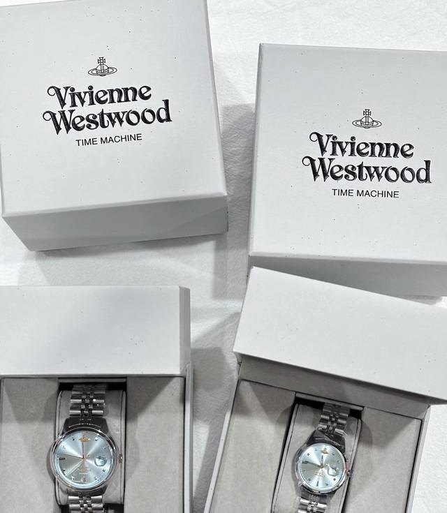 Vivienne Westwood 薇薇安 威斯特伍德 西太后 腕表 石英机芯 精钢表带 蓝色表盘 女表 可购礼盒 土星元素冰蓝盘 Vivienne Westwood 薇薇安 威斯特伍德 西太后 腕表 石英机芯 精钢表带 蓝色表盘 女表 可购礼盒 土星元素冰蓝盘