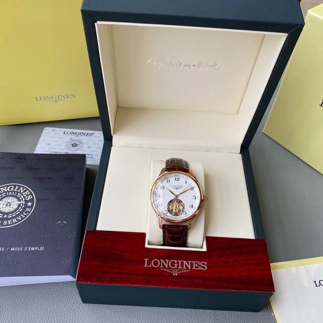 2026春季，浪琴名匠最新陀飞轮 浪琴-Longines 精品男士腕表多功能设计，尊贵大气，绅士风范，卓越品质，热卖全城。采用全自动机械机芯，顶级316精钢表壳