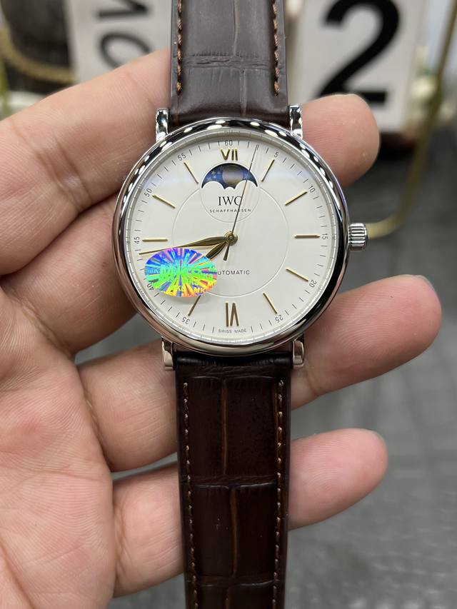 Mks IWC Portofino Moon Phase Series 40mm*11.1mm Equipped with cal.35800 True Moo