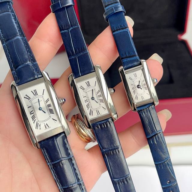 Tank Américaine De Cartier 美国坦克mini Size: Width 15.2Mm Length 28Mmsmall Size : W