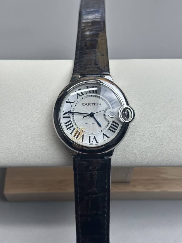 Af卡地亚蓝气球系列 42Mm皮带款白盘 搭载海鸥2824全自动机械