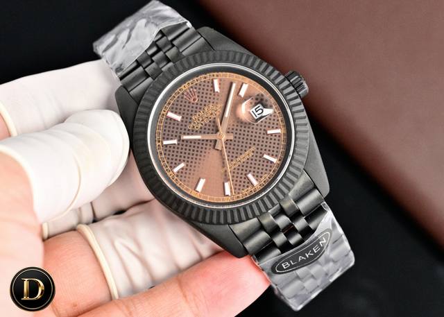 裸表: 箱子+50 劳力士 日志型 41Mmrolex Datejust 41Mmblaken 全黑定制blaken Full Black Custom德国dl