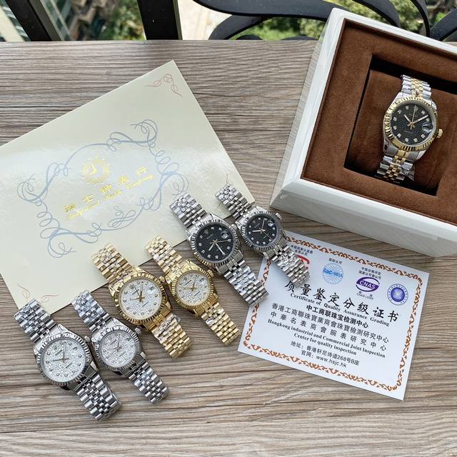 金+20 微调+20 蓝宝石镜面+20 Jh Factory劳力士-Roelx日历型日志系列情侣对表 可选装进口石英机芯、2813机械 316精钢 ，水晶凸窗透