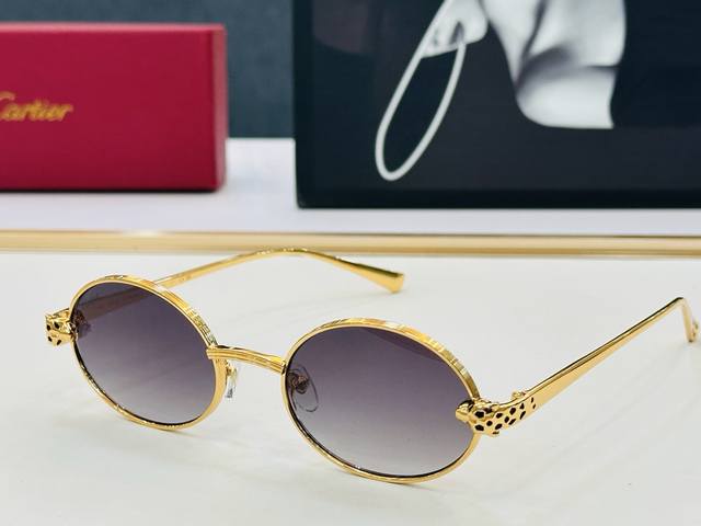 新款 Cartier 卡家 Model: Ct0931S Size：56口17-143 高品质 品牌标志性极强 L开车墨镜
