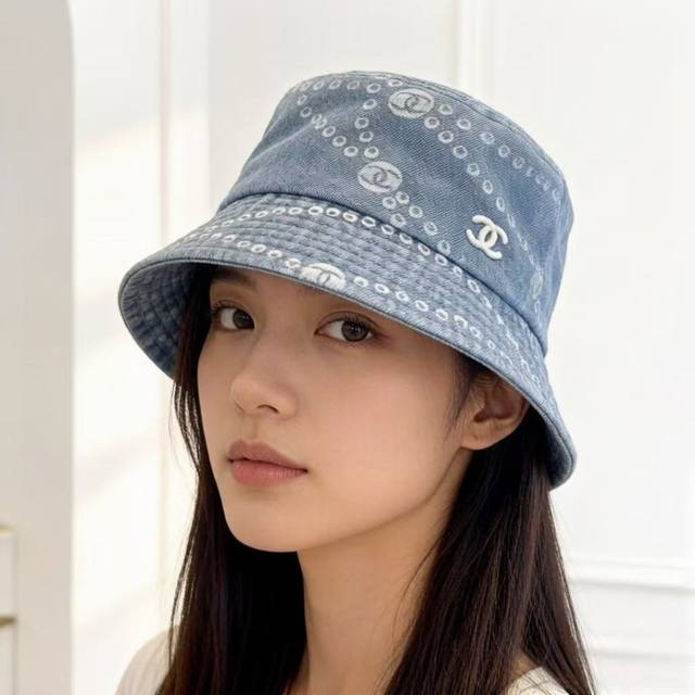 pChanel香奈儿新款遮阳渔夫帽，头围57Cm