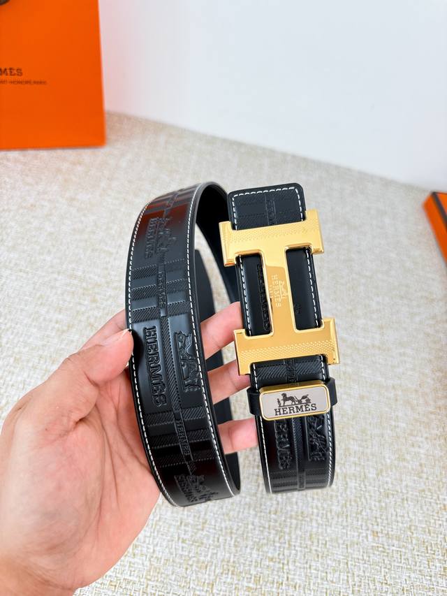 Product Name: Hermes Belt Leather Strap - Original Model: Hook buckle, classic p