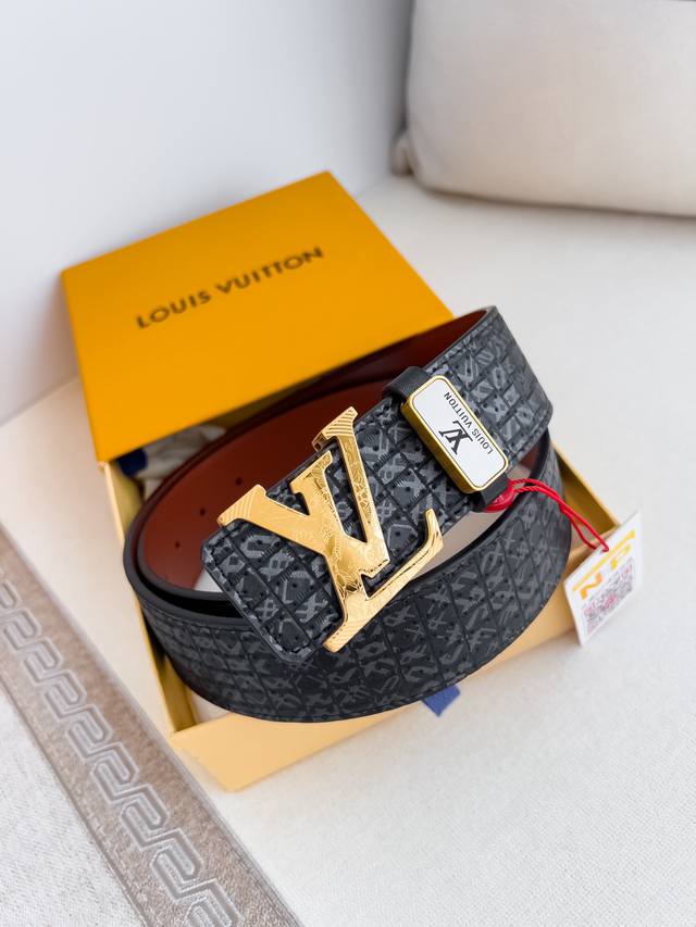 Product Name: Louis Vuitton Belt - Original Model: Hook buckle, classic pure ste