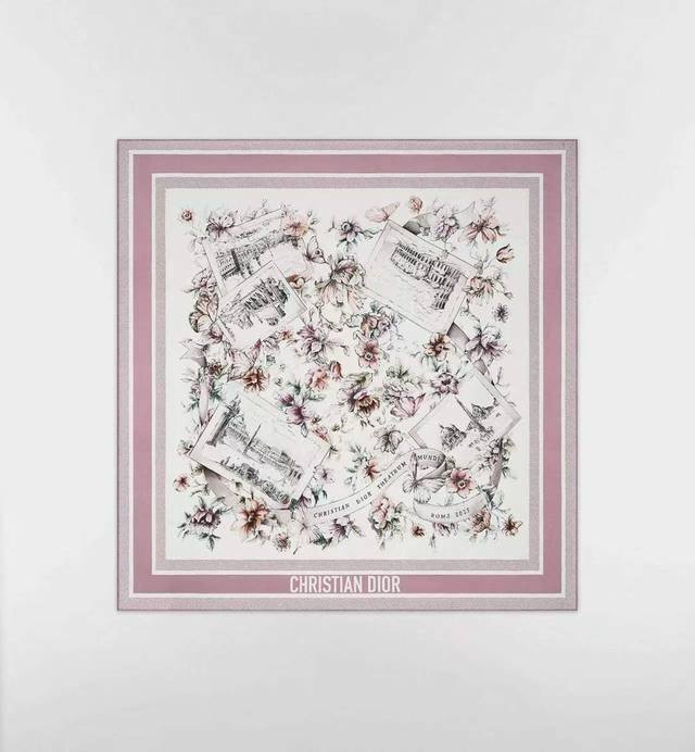 This new Dior silk scarf features the Souvenir De Rome pattern designed by Pietr This new Dior silk scarf features the Souvenir De Rome pattern designed by Pietr