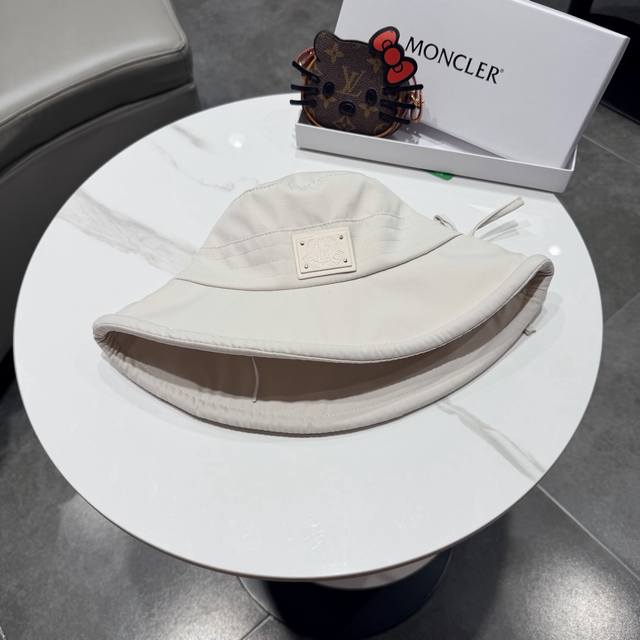 蒙口moncler渔夫帽子女春夏2026新款高品质蝴蝶结显脸小防晒遮