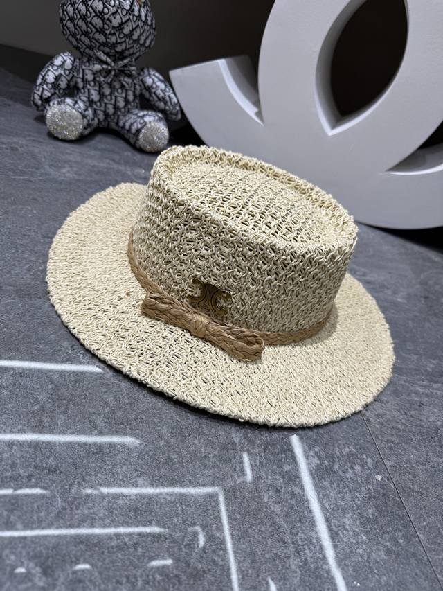 新品爆款手工编织凹顶平沿帽夏季出门必备神器单品