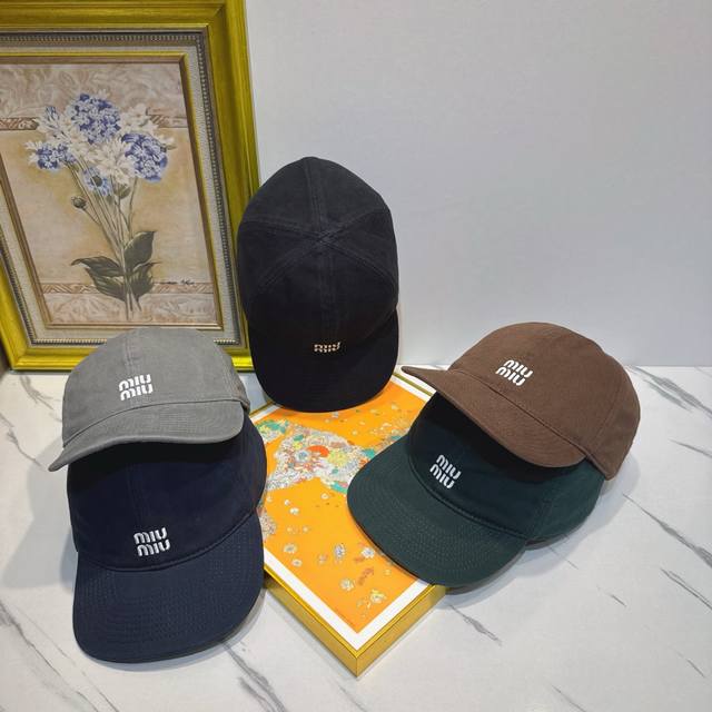 Amazing Price! Miu Miu Classic Style Japanese and Korean Casual Trendy Baseball