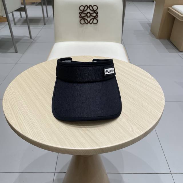 Balenciaga巴黎世家户外空顶防晒帽子女款2025新款夏季防紫外线户外跑步遮阳帽