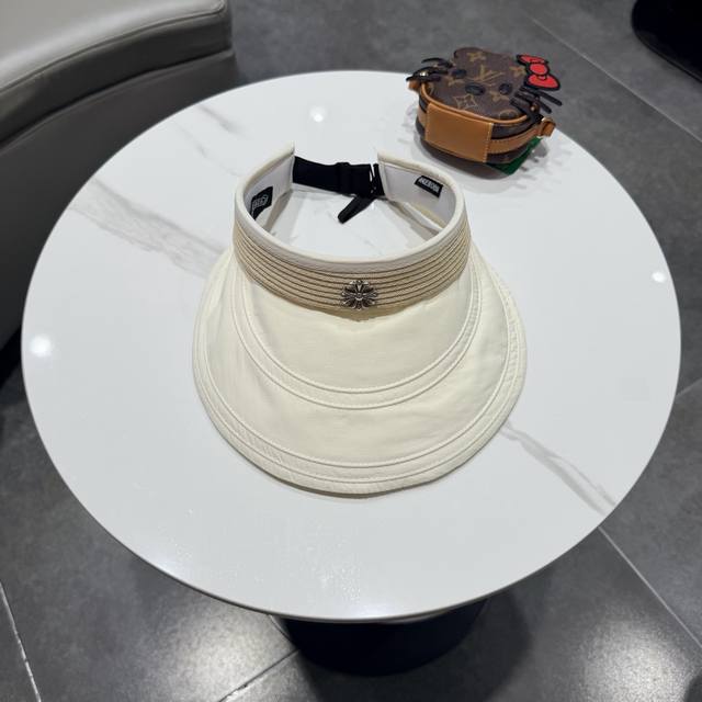 克罗心新款空顶草帽，轻盈百搭，头围57Cm