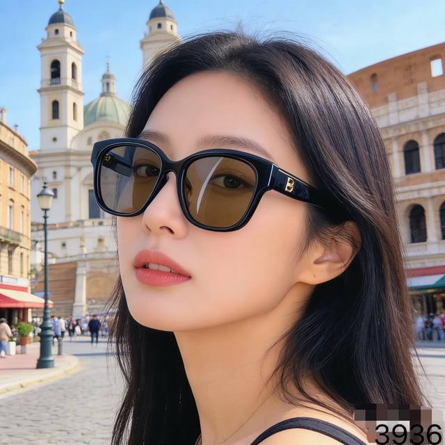 Chane*复古猫眼太阳眼镜女网红偏光墨镜潮搭防紫外线高级感