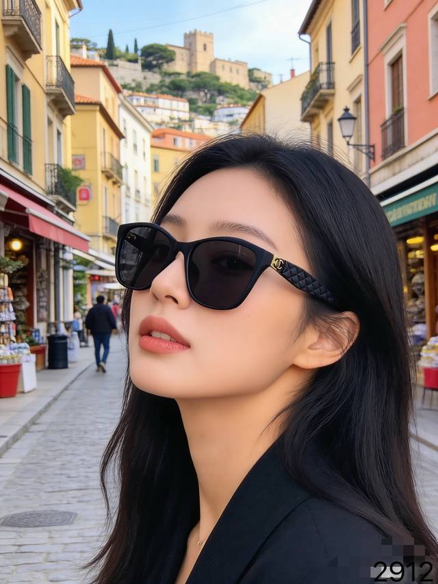 Chane*太阳镜防晒墨镜高级感时尚街拍潮流显脸小眼镜