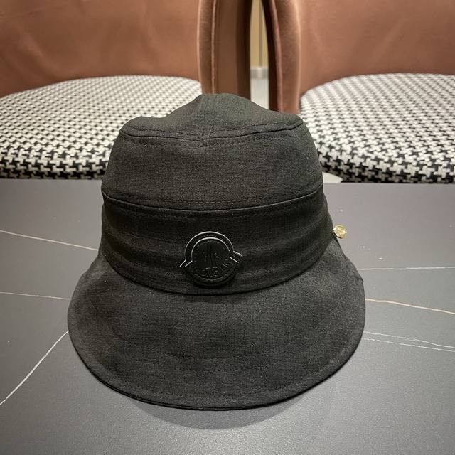 Moncler 蒙口 日系系带蝴蝶结盆帽春款小众渔夫帽女休闲百搭显脸小防晒帽子