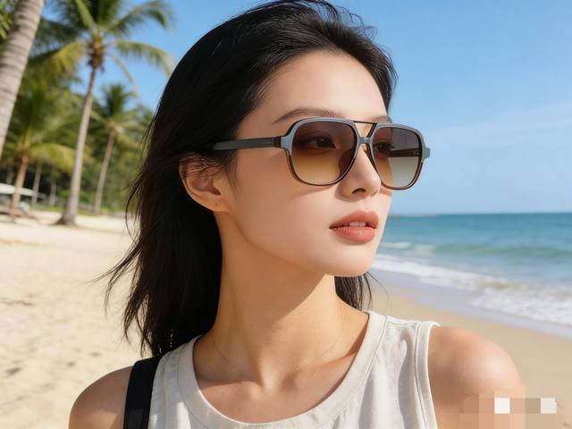 Gucc*新款复古蛤蟆镜玳瑁色太阳眼镜超轻高级感ins百搭男女款防紫外线