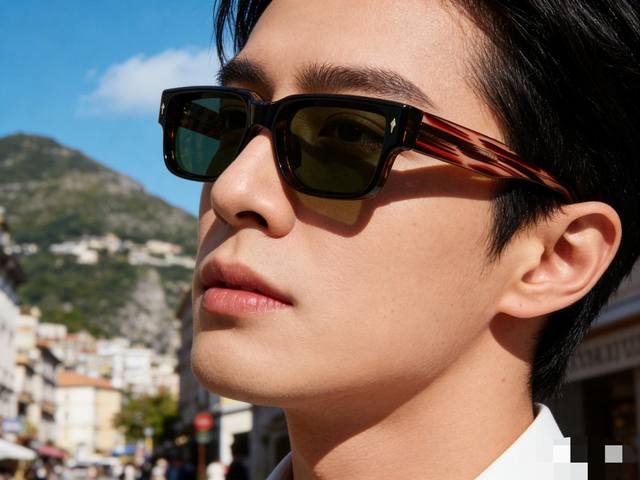 Gucc*爆款太阳镜米钉 欧美街拍ins网红模特方形墨镜女