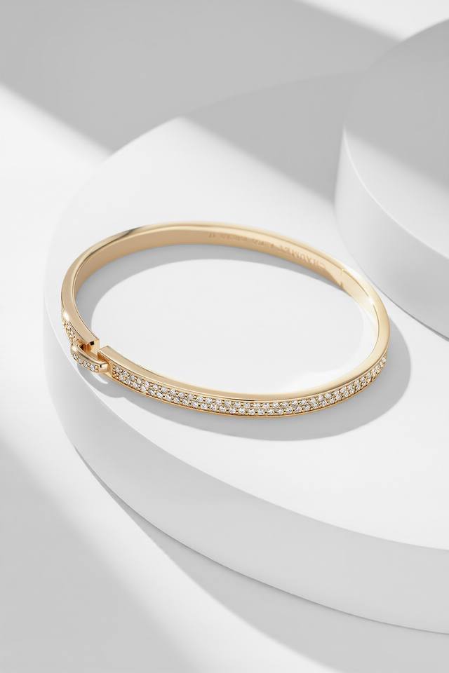 Liens Evidence, a full-diamond bangle from the "A Lifetime of Destiny" series, s Liens Evidence, a full-diamond bangle from the "A Lifetime of Destiny" series, s