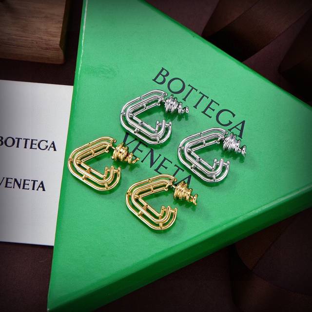 Bottega Venenta's new bv earrings feature a unique and distinctive design that w