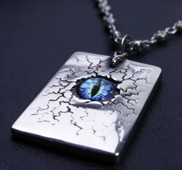 Chrome Hearts necklace. The unique design features different patterns and styles