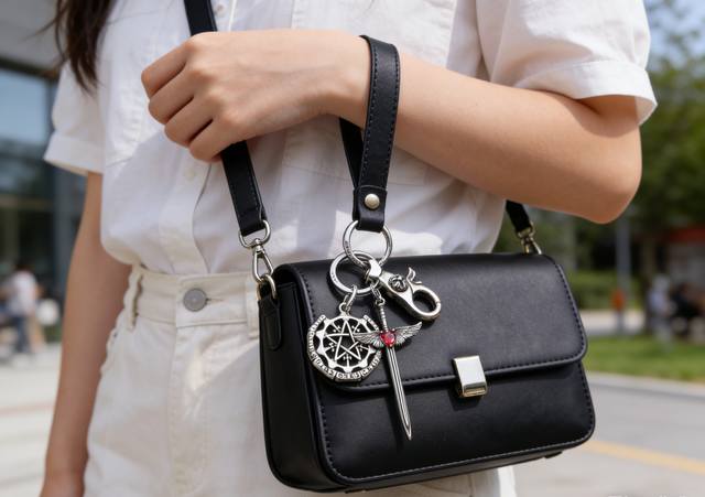 Chrome Hearts keychains feature unique designs with different patterns. The cros